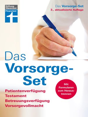 cover image of Das Vorsorge-Set